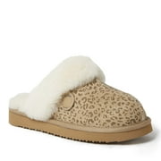 Fireside By Dearfoams Women's Sydney Genuine Shearling Scuff Slipper