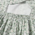 thumbnail image 7 of IBTOM CASTLE Teen Summer Holiday Floral Dress Junior Beach Casual Sundress | Tween Self Tie Back Flutter Sleeve Tea Party Back to School Prom Dress Green, 7 of 7