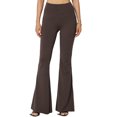 thumbnail image 1 of Pantalon de Yoga Évasé Taille Haute Confortable en Coton Extensible pour Femmes, 1 of 6