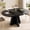 Black, variant on Laisnet 47" Round Dining Table for 6, Modern Wooden Dinner Table for Kitchen Living Room, Black