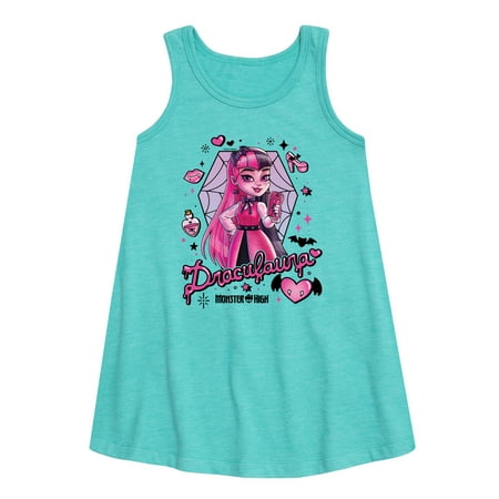 

Monster High - Draculara - Toddler and Youth Girls A-line Dress