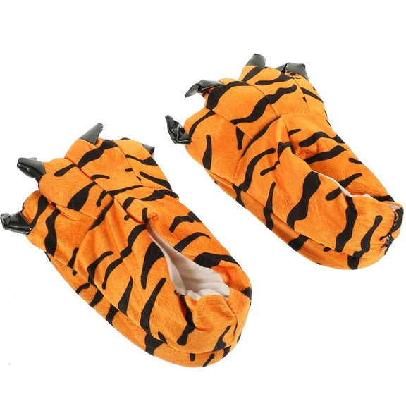 1 Pair Cartoon Claw Shaped Slipper Dinosaur Claw Slippers Plush Slippers (Kids)