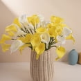 thumbnail image 4 of Ramo de flores artificiales de cala para boda, novia, ducha, decoración del hogar, cala de imitación, 10 unidades Zhivalor  CPB-SSW2151-2, 4 of 5