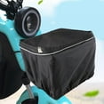 thumbnail image 1 of Colaxi Bike Basket Cover Liner Cargo Net Dustproof Fits Most Bike Baskets Basket Cover Protector for Motorcycles Riding Black with Strap, 1 of 8