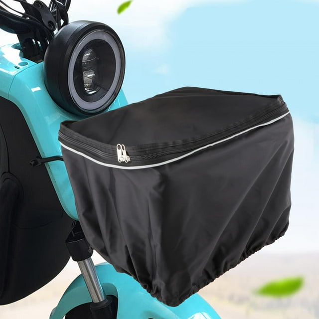 Funda para Cesta Delantera de Bicicleta shamjiam Impermeable con Cuerda de Sujeción