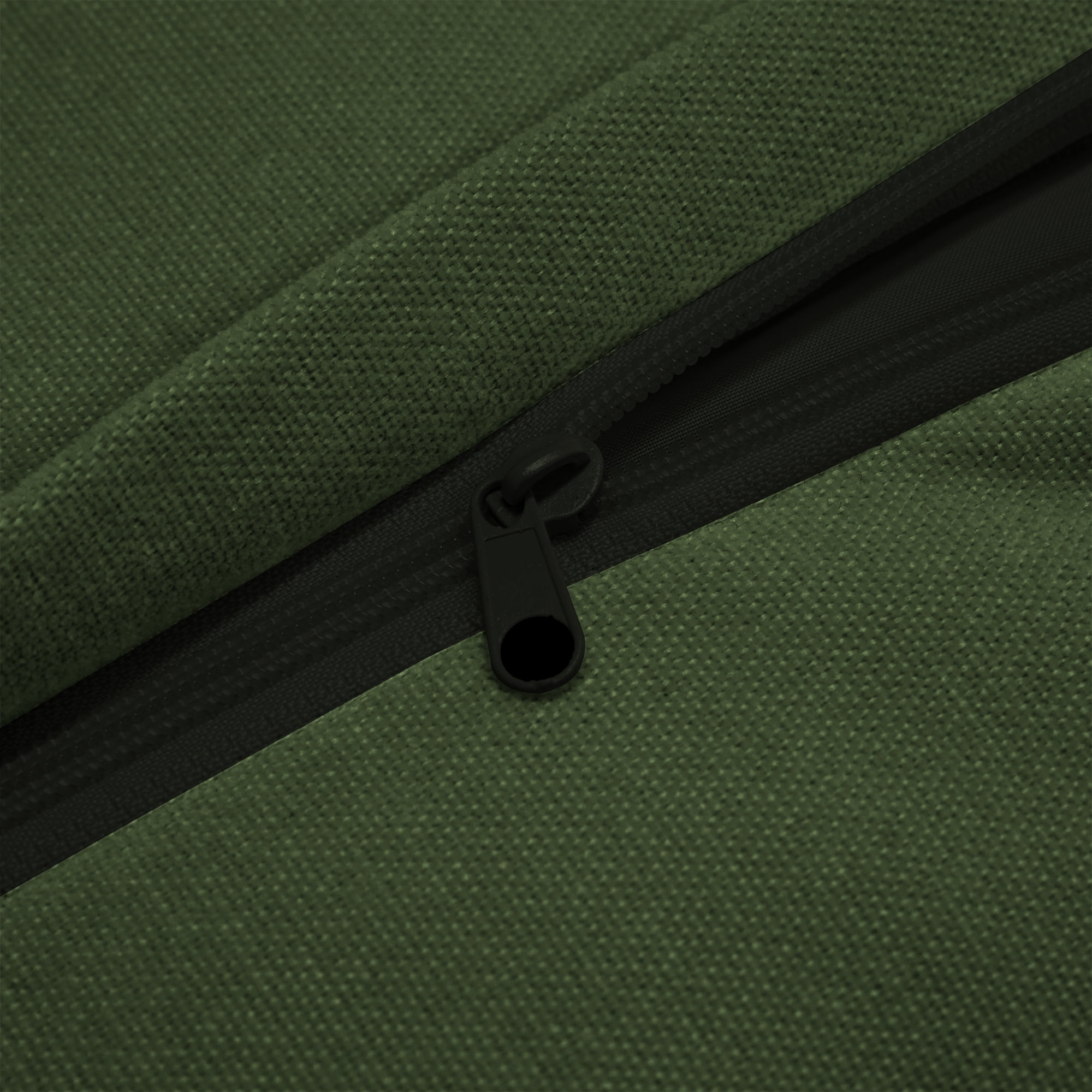Gewnee Chenille Fabric Green Deep Seat Singel Armless Sofa Couch for Living Room, Reading Room, Bedroom and Working Spaces