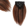 thumbnail image 1 of Extensiones con clip SIYUSI Kinky Straight 100% Brazilian Remy, 1 of 8