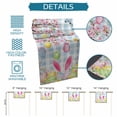 thumbnail image 6 of Happy Easter Table Runner 108 Inches, Spring Watercolor Bunny Eggs Flower Blue Plaid Bed Runner Dresser Scarves Tabletop for Indoor Outdoor Parties/Ceremony/Banquet, 13"x 108", 6 of 8