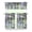 Cow, variant on Celestial Astronomical Kitchen Curtains Set - Dark Aesthetic 3-Piece Rod Pocket Curtains with Eclipse & Constellation Print