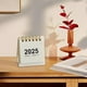 thumbnail image 5 of Calendario de escritorio mini 2025 | Decoración de oficina de mesa compacta | Material duradero, fechas claras | Estilo flip de pie, ideal para la organización del hogar o del trabajo | Regalo, 5 of 6