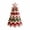 Multicolor D, variant on Quilted Christmas Tree Tabletop Decor 12 Inch Hand Stitched Fabric Xmas Ornament Vintage Patchwork Desktop Decoration for Home Party Holiday Display