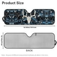 thumbnail image 5 of Uorisanigo Windshield Sun Shade Compatible with Jeep Wrangler TJ JK JL & Gladiator JT-Blocks UV Rays SunVisor Mat,Dead Branch Skull Deer Car Sun Shade Keep Your Vehicle Cool, 1Pc, 5 of 7