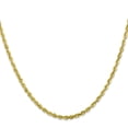 thumbnail image 3 of 10k Yellow Gold 2.75mm Extra Light Rope Chain Necklace Pendant Charm, 3 of 9