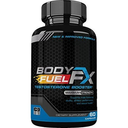 Body Fuel FX Testosterone Booster - Maximum Strength - Increase Vitality, Athletic Performance - Increase Fat