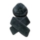 thumbnail image 1 of Sombrero de pescador con bufanda, gorro térmico informal para nieve, ideal para caminatas, acampadas y excursiones. gris oscuro, 1 of 8