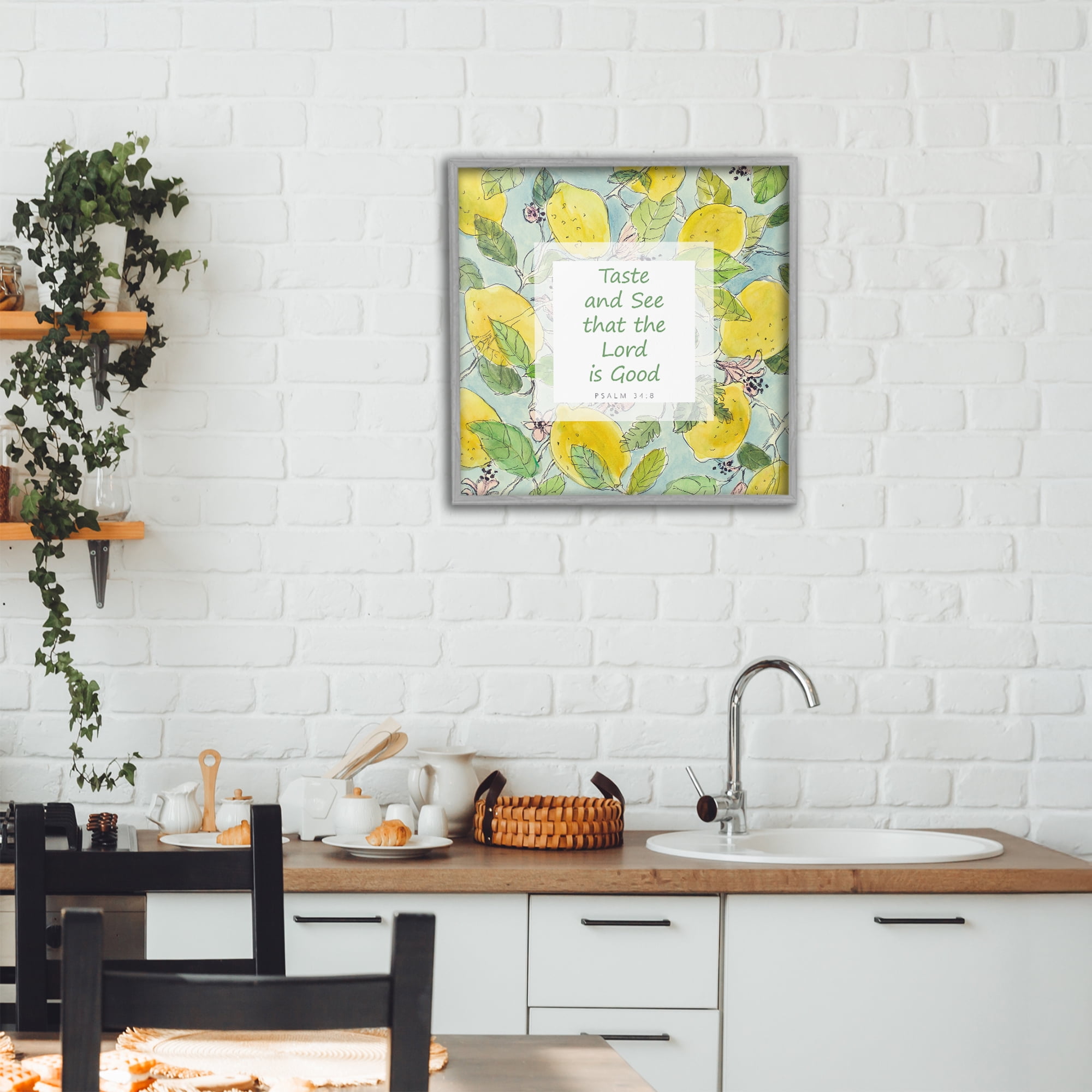 Stupell Industries Taste & See Lord Is Good Gray Framed Giclee Art, design by Lanie Loreth