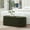 Dark Green + Teddy + Foam, variant on Modern Oval Storage Ottoman Bench, Upholstered Boucle Teddy Fabric End of Bed Bench with Storage, End of Bed Stool with Safety Hinge for Bedroom, Living Room, Entryway, Dark Green
