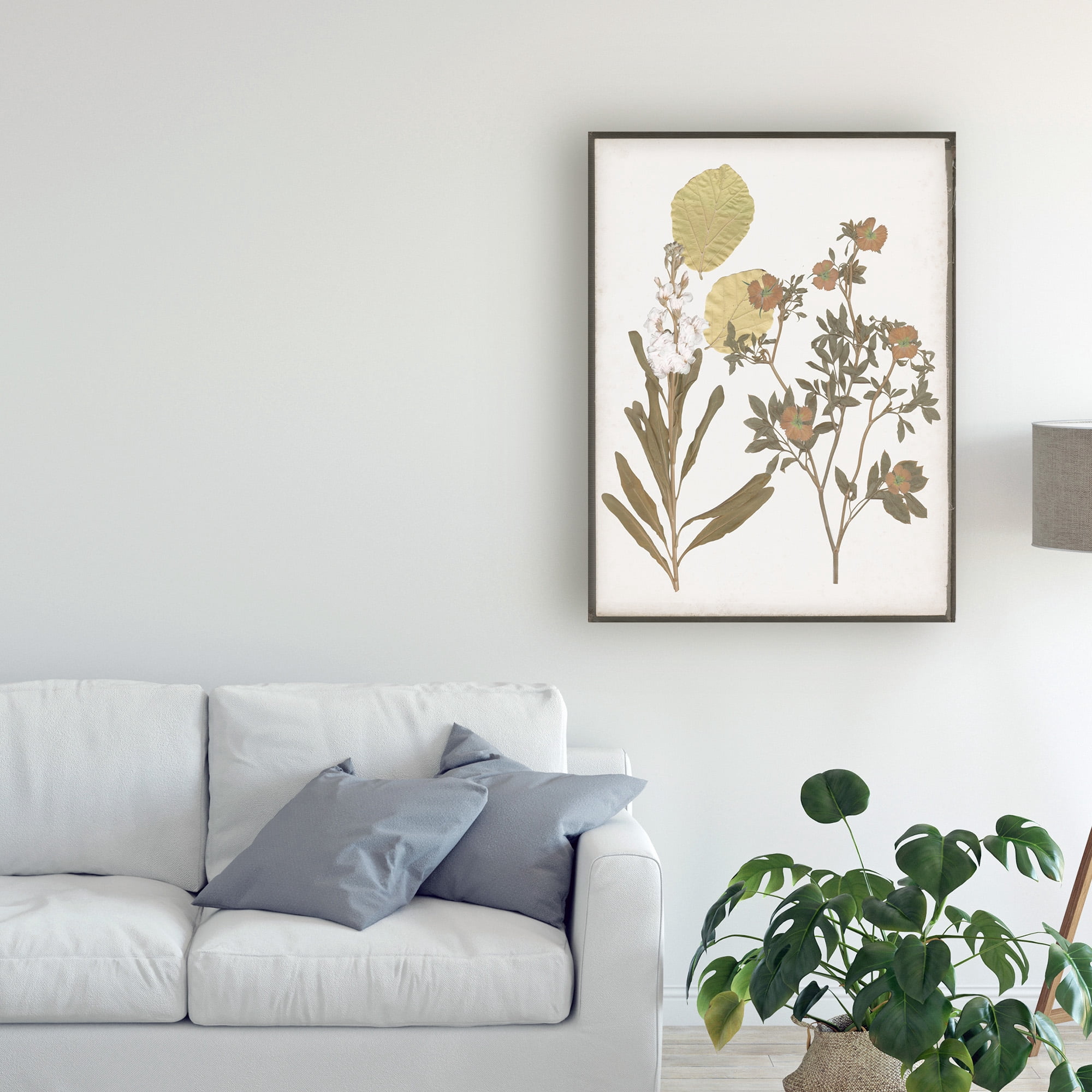 Trademark Fine Art 'Book Pressed Flowers I' Canvas Art by Jennifer Goldberger