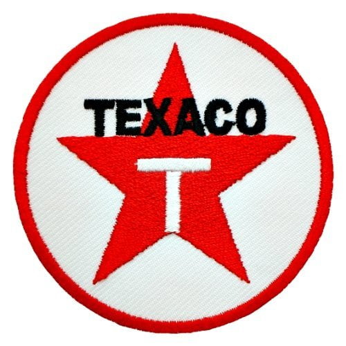5 LOT TEXACO Embroidered Iron Or Sewn On GAS/OIL UNIFORM Patches Free Ship 