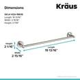 thumbnail image 2 of KRAUS Elie 18-inch Bathroom Towel Bar, Brushed Nickel Finish, 2 of 7