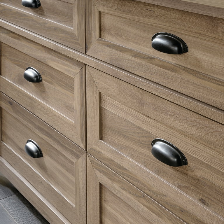 Sauder Furniture County Line 6-Drawer Dresser, Salt Oak Finish - Walmart.com