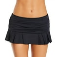 thumbnail image 2 of Women's Lauren Ralph Lauren LR7DA92 Beach Club Skirted Brief Swim Bottom (Black 14), 2 of 8