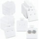 thumbnail image 1 of 100 tarjetas de exhibición de aretes de PVC, tarjetas colgantes para exhibición de joyas, tarjetas para aretes tipo puff, tarjetas para sujetar aretes con caja de embalaje de papel., 1 of 9