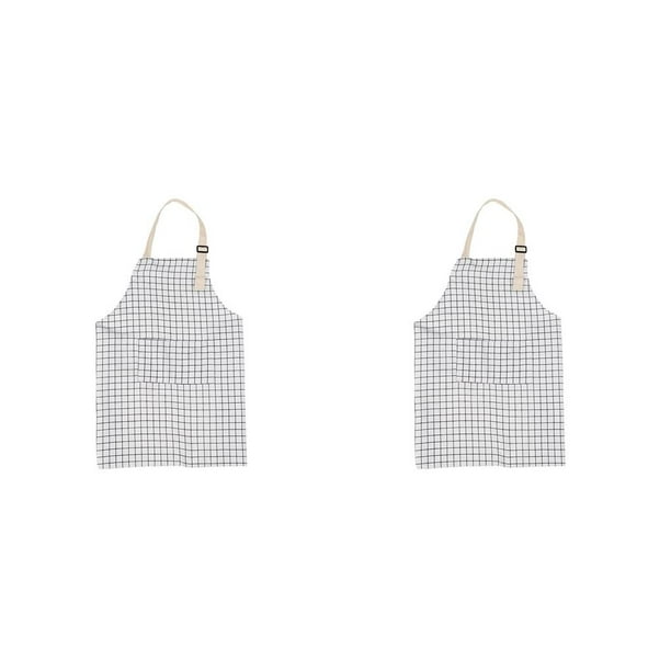 Delantal de cocina Inteprter Unisex ajustable con bolsillos delanteros