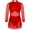 Red, variant on Haitryli Kids Girls Sequin Tassel Latin Dance Dress Long Sleeve Ballroom Salsa Rumba Tango Dancewear Gold 12