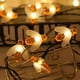 thumbnail image 3 of Cadena de luces LED solares para exteriores con forma de abeja, decoración navideña para patio al aire libre, luz acrílica con batería, 3 of 5