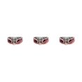 thumbnail image 4 of Guardurnaity Anillo de búho a prueba de herrumbre hecho en aleación y anillo de ojo de tamaño ajustable fiesta informal brillo metálico rosa Type1 NO1, 4 of 6