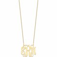 thumbnail image 2 of 10K Yellow Gold 10Ky Polished Monogram Necklace Made In United States 10xna535y, 2 of 5