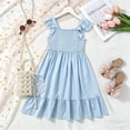 thumbnail image 4 of Tigivemen Flower Girls Dresses Floral Boho Sleeveless Sundresss Toddler Girl Wedding Guest Dress Size 8-9 Y, 4 of 6
