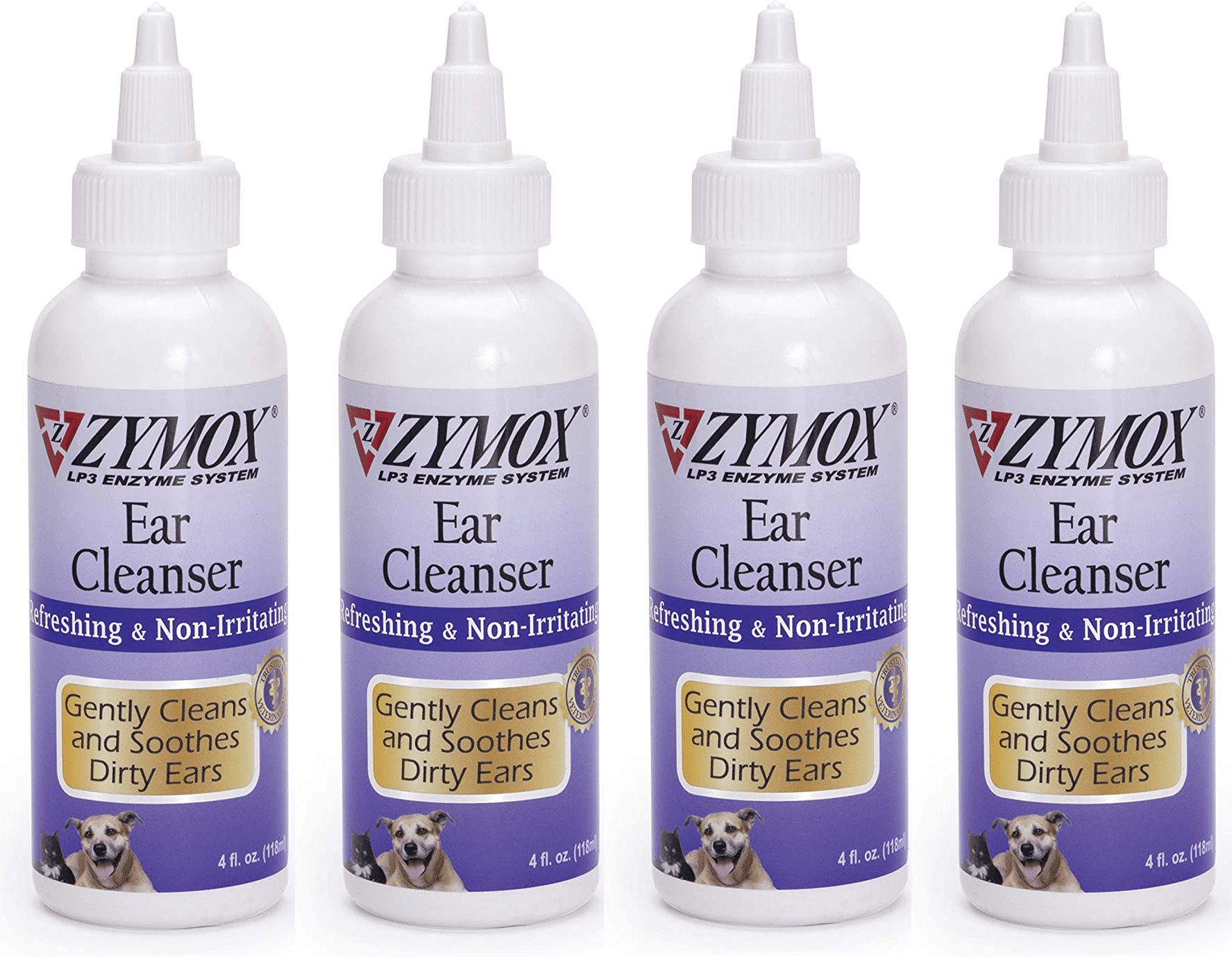 Zymox Ear Cleanser 4 oz. SizePack of 4