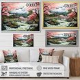 thumbnail image 4 of Designart "Zen Garden Asian Painting III" Asian Floater Framed Canvas Art Print, 4 of 7