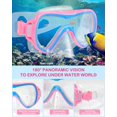 thumbnail image 3 of Set de Snorkel FosDero para Niños - Máscara y Aletas para niños de 6 a 14 Años, Rosa, 3 of 6