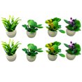 thumbnail image 1 of 8 Uds. De plantas en miniatura, casa pequeña, Mini plantas en maceta, Mini adorno para el hogar, decoraciones de mesa, 1 of 8