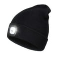 thumbnail image 2 of 2WIN2BUY Unisex Beanie with Light Built In,USB Rechargeable Hands Free Headlamp Knitted Hat,Winter Warm Fleece Lined LED Beanie,Black, 2 of 10