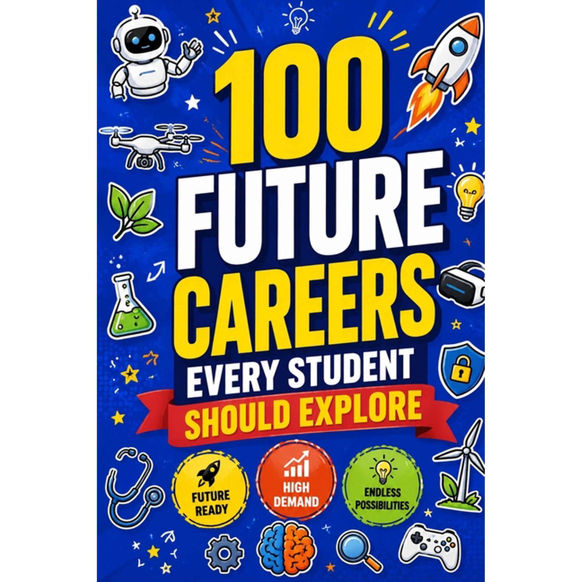 The 100 Things to Do Series: Life Skills 100 Future Careers Every Student Should Explore: A Career Exploration Guide with 100 High-Demand Jobs, Future-Proof Prof, (Paperback)