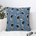 thumbnail image 6 of Rateoe Astronaut Pattern Throw Pillow Cover Premium Pillow Stuffer Sham Square for Decorative Cushion Bed Couch Sofa(Pillow insert not included), 6 of 8