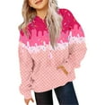thumbnail image 2 of oqasdz Hoodies For Teen Girls Boys Ice Cream Hooded Sweatshirts Oversized Long Sleeve Gradient Loose Outwear Sports Sweatshirt Size 10 Y-11 Y, 2 of 3