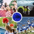 thumbnail image 5 of Uxcell PET Cheerleading Pom Poms with Finger Holes for Sport Game Blue 2Pcs, 5 of 5
