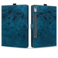 thumbnail image 2 of FJLBDE Case for Lenovo Tab P11 Pro 2nd Gen 11.2 inch 2022 TB-132FU/TB-138FC with Stand, Card Slot, Embossed Cat PU Leather Cover, Blue, 2 of 7