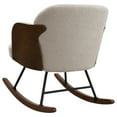 thumbnail image 6 of Paige Boucle Upholstered Mid Back Rocking Chair Beige, 6 of 12