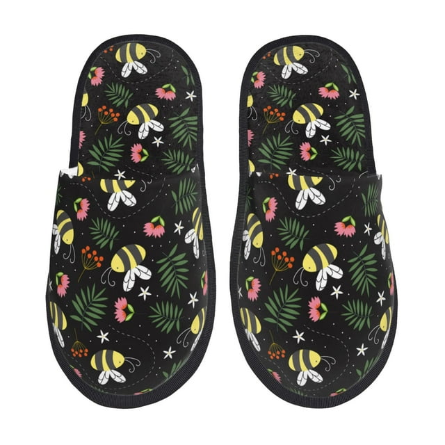 Lukts Pantoufles en Coton pour Automne et Hiver, Résistantes à l'Usure et Antidérapantes pour Intérieur et Extérieur - Grandes