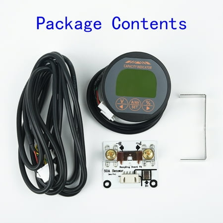 

Goodhd Battery Monitor DC 0-80V0-350A SOC AH Volt AMP Capacity Tester Voltmeter Ammeter