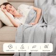 thumbnail image 3 of Cotton Blanket Twin XL for Bed Soft Muslin Blankets 66"x90" Lightweight Breathable Layering Blanket Bedspread Coverlet All Season Gauze Blanket,  Light Grey, 3 of 12