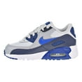thumbnail image 4 of Nike Air Max 90 Little Kids Running Shoes Thunder Blue/Blue Nebula 833414-407, 4 of 6