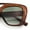 Matte Brown - Green, variant on Women Oversized Thick Plastic Rectangle Cat Eye Flat Top Diva Sunglasses All Black