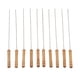 thumbnail image 5 of Pinchos barbacoa Acero Inoxidable Sincero juego 10 mango Madera, 5 of 10